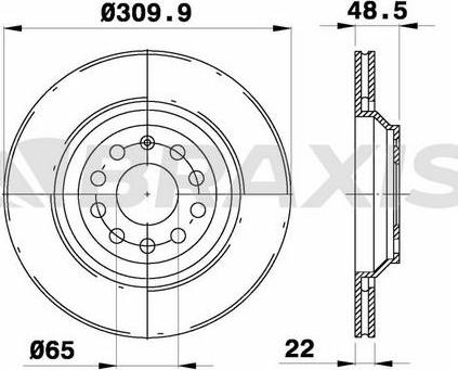 Braxis AE0531 - Тормозной диск autosila-amz.com