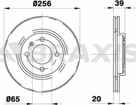 Braxis AE0041 - Тормозной диск autosila-amz.com