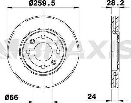 Delphi BG2871 - Тормозной диск autosila-amz.com