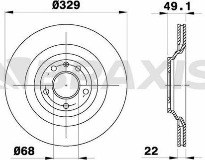 Braxis AE0760 - Тормозной диск autosila-amz.com