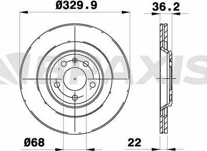 Braxis AE0714 - Тормозной диск autosila-amz.com