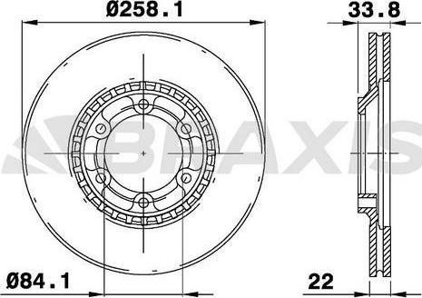 Braxis AE0720 - Тормозной диск autosila-amz.com
