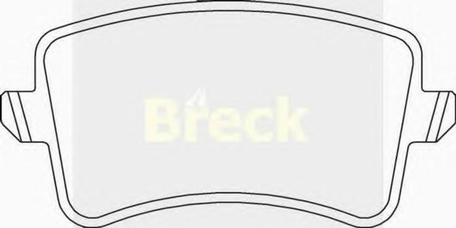 Breck 24606 00 702 00 - Тормозные колодки, дисковые, комплект autosila-amz.com