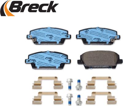 Breck 24087 00 701 10 - Тормозные колодки, дисковые, комплект autosila-amz.com
