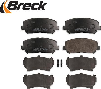 Breck 25564 00 701 00 - Комплект тормозных колодок передн (с аксессуарами), MAZDA CX-5 2.0/2.2D/2.5 11.11- autosila-amz.com