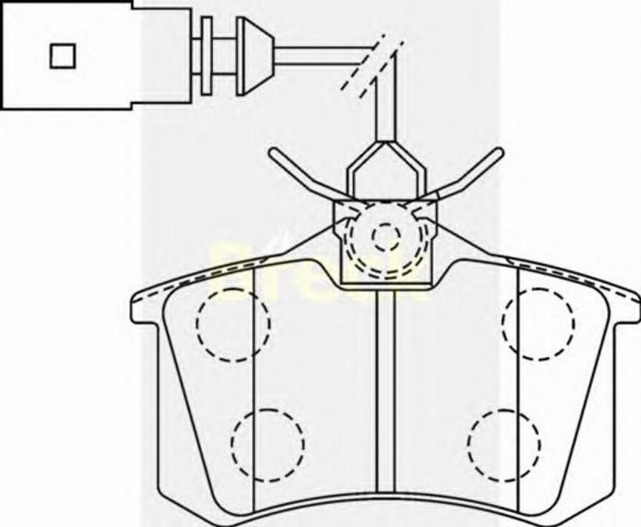 Breck 20961 10 W - Тормозные колодки, дисковые, комплект autosila-amz.com