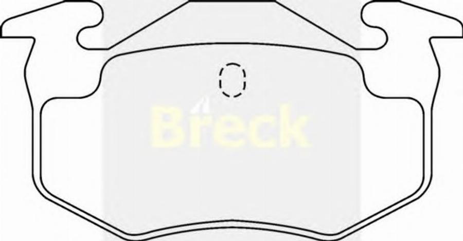 Breck 20974 00 - Тормозные колодки, дисковые, комплект autosila-amz.com