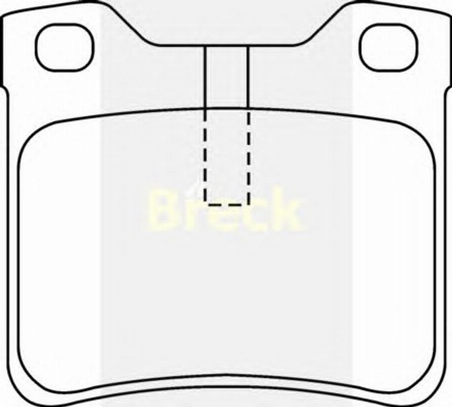 Breck 21278002 - Тормозные колодки, дисковые, комплект autosila-amz.com