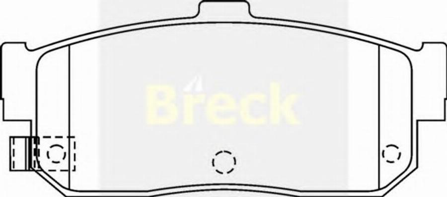 Breck 21713 00 C - Тормозные колодки, дисковые, комплект autosila-amz.com