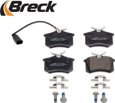Breck 23554 10 704 10 - колодки дисковые! задние\ Audi A2/A3/A6/A8, VW Golf/Passat 96> autosila-amz.com