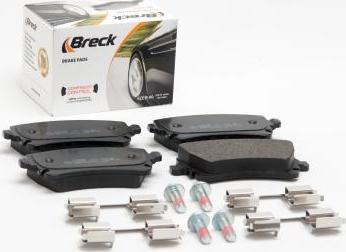 Breck 23326 00 702 00 - Комплект тормозных колодок задн , AUDI A4 B6, A4 B7, A6 ALLROAD C6, A6 C5, A6 C6, A8 D3 BENTLEY CONT autosila-amz.com