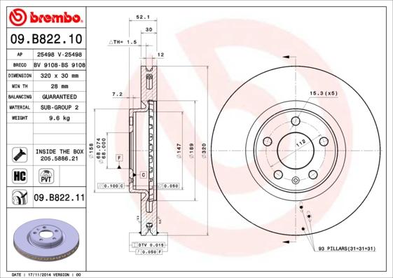 Breco BS 9108 - Тормозной диск autosila-amz.com