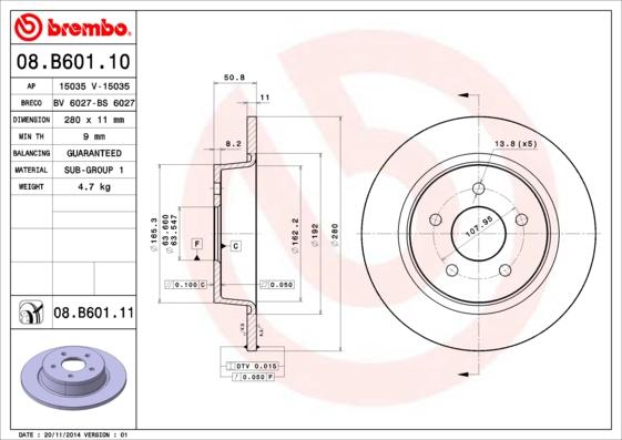 Breco BS 6027 - Тормозной диск autosila-amz.com