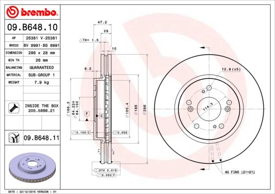 Breco BS 8991 - Тормозной диск autosila-amz.com