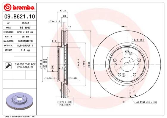 Breco BS 8950 - Тормозной диск autosila-amz.com