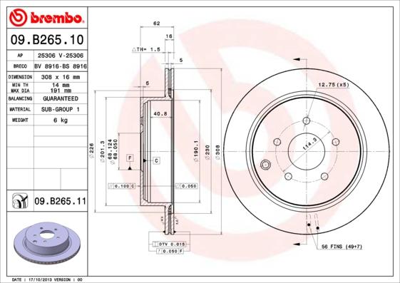 Breco BS 8916 - Тормозной диск autosila-amz.com