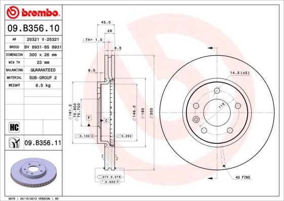 Breco BS 8931 - Тормозной диск autosila-amz.com