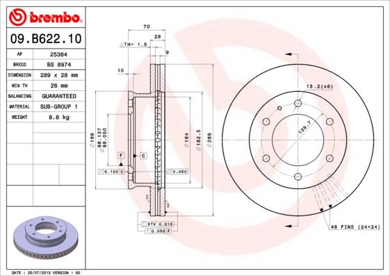 Breco BS 8974 - Тормозной диск autosila-amz.com