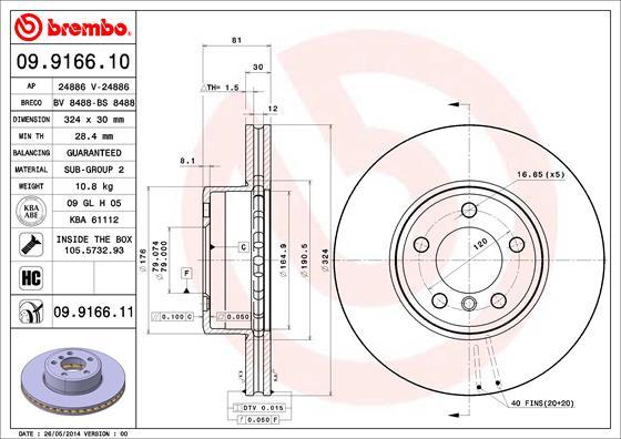 Breco BV 8488 - Тормозной диск autosila-amz.com