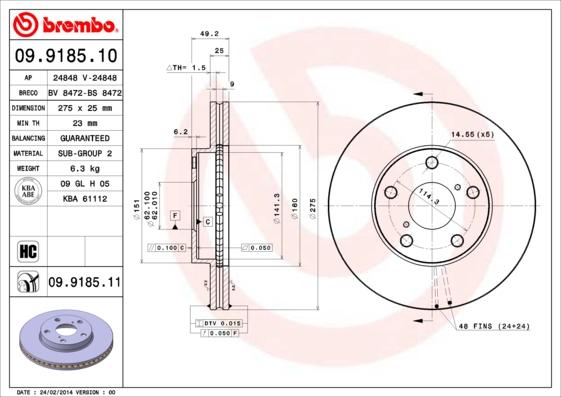 Breco BS 8472 - Тормозной диск autosila-amz.com