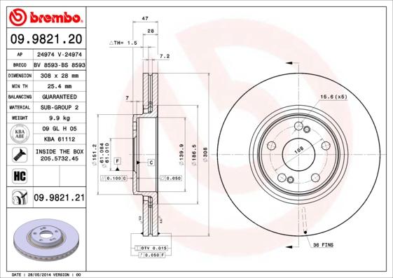 Breco BS 8593 - Тормозной диск autosila-amz.com