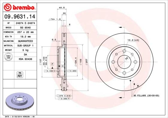 Breco BS 8540 - Тормозной диск autosila-amz.com