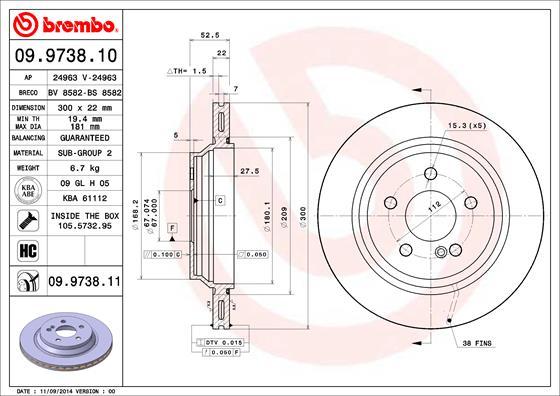 Breco BV 8582 - Тормозной диск autosila-amz.com
