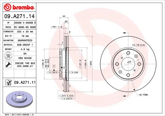Breco BS 8695 - Тормозной диск autosila-amz.com
