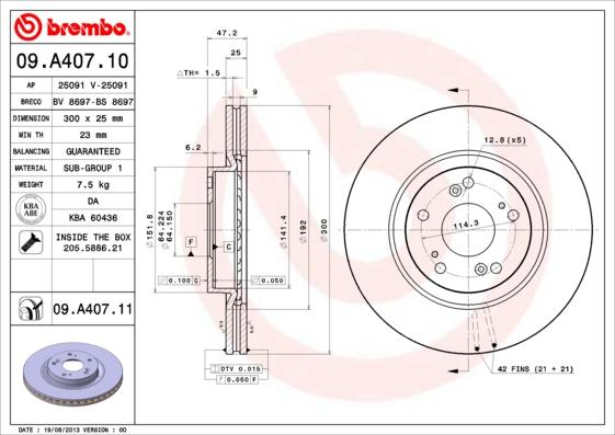 Breco BS 8697 - Тормозной диск autosila-amz.com