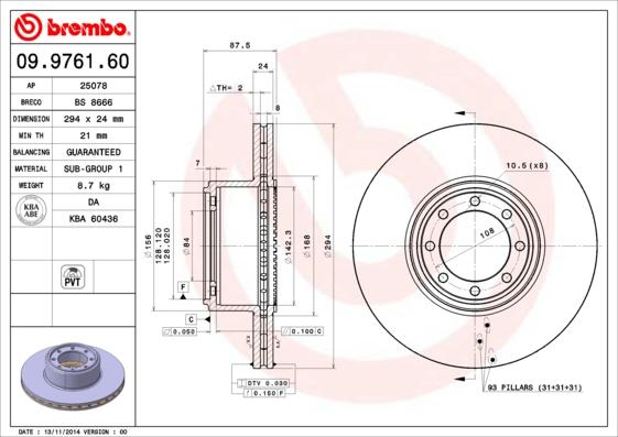 Breco BS 8666 - Тормозной диск autosila-amz.com