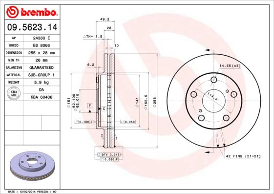 Breco BS 8066 - Тормозной диск autosila-amz.com