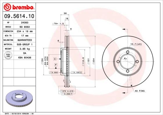 Breco BS 8063 - Тормозной диск autosila-amz.com