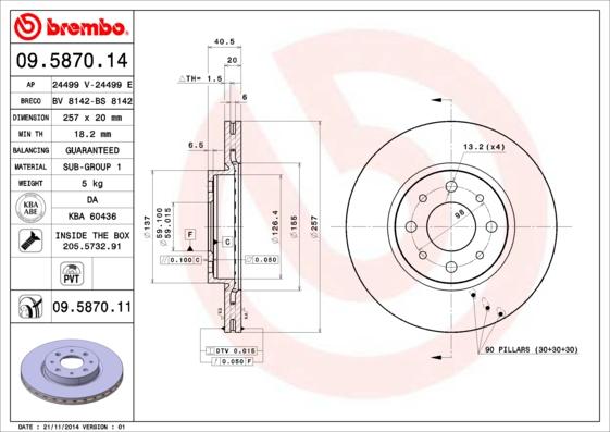 Breco BS 8142 - Тормозной диск autosila-amz.com