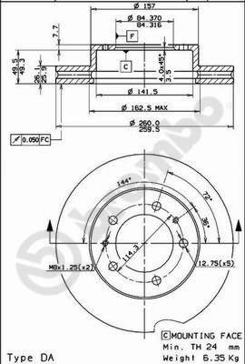 Breco BS 8172 - Тормозной диск autosila-amz.com