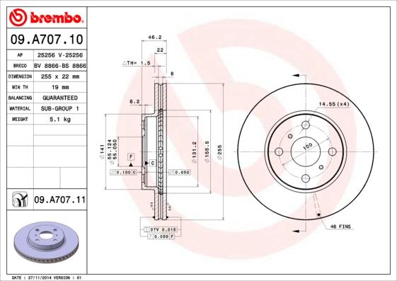 Breco BS 8866 - Тормозной диск autosila-amz.com