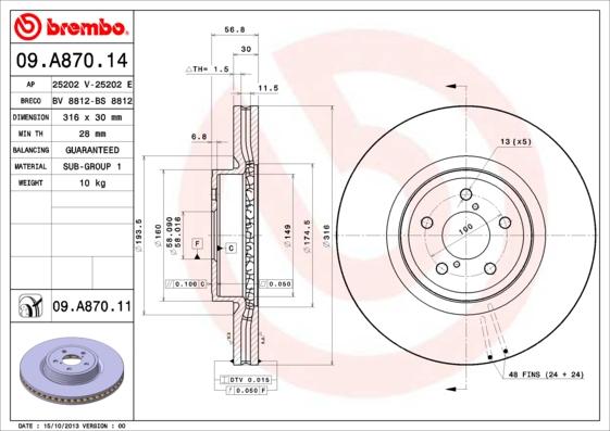 Breco BS 8812 - Тормозной диск autosila-amz.com