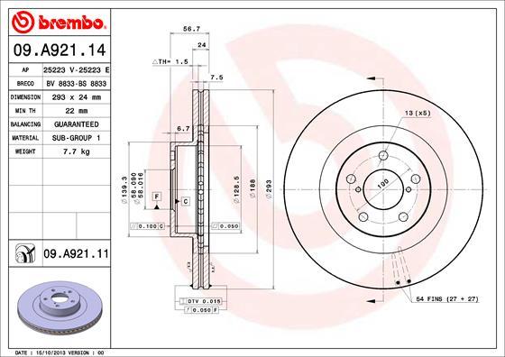 Breco BS 8833 - Тормозной диск autosila-amz.com