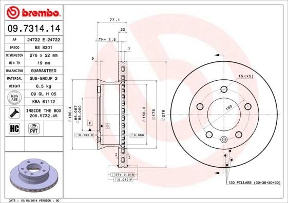 Breco BS 8301 - Тормозной диск autosila-amz.com