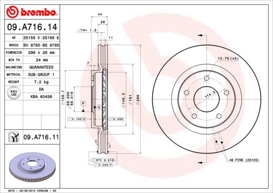 Breco BS 8765 - Тормозной диск autosila-amz.com