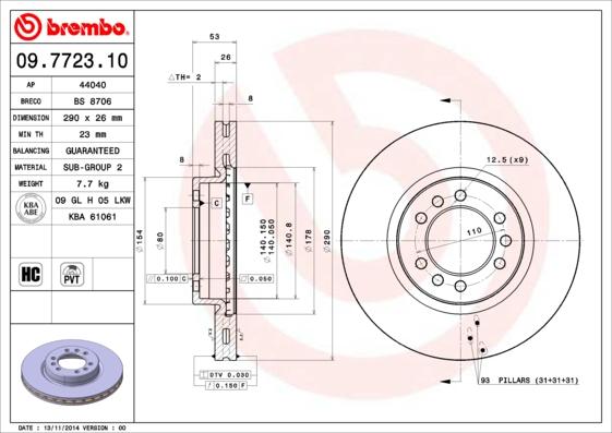 Breco BS 8706 - Тормозной диск autosila-amz.com