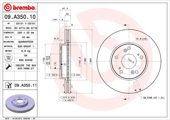 Breco BS 8710 - Тормозной диск autosila-amz.com