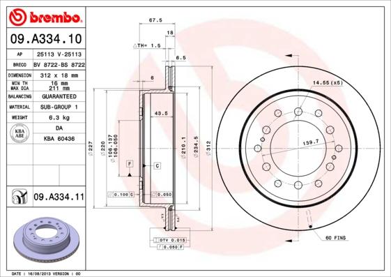 Breco BS 8722 - Тормозной диск autosila-amz.com