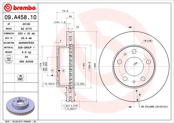 Breco BS 8770 - Тормозной диск autosila-amz.com