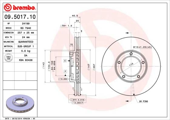 Breco BS 7940 - Тормозной диск autosila-amz.com