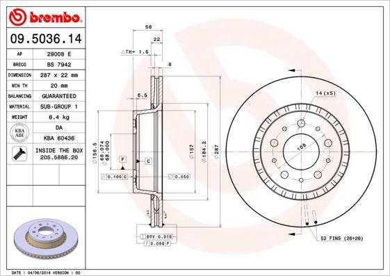 Breco BS 7942 - Тормозной диск autosila-amz.com