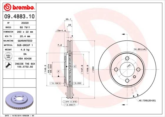 Breco BS 7911 - Тормозной диск autosila-amz.com