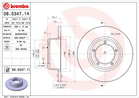Breco BS 7413 - Тормозной диск autosila-amz.com
