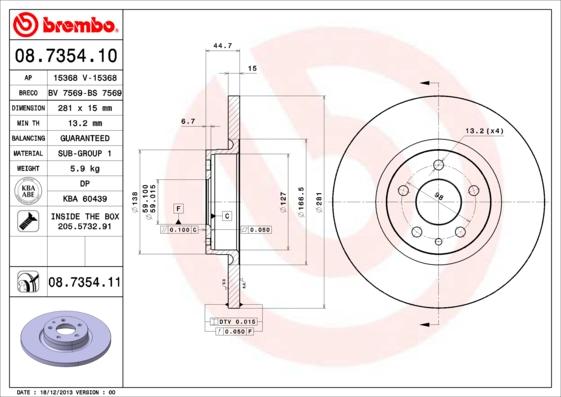 Breco BS 7569 - Тормозной диск autosila-amz.com