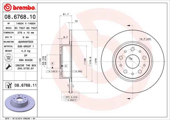 Breco BS 7507 - Тормозной диск autosila-amz.com