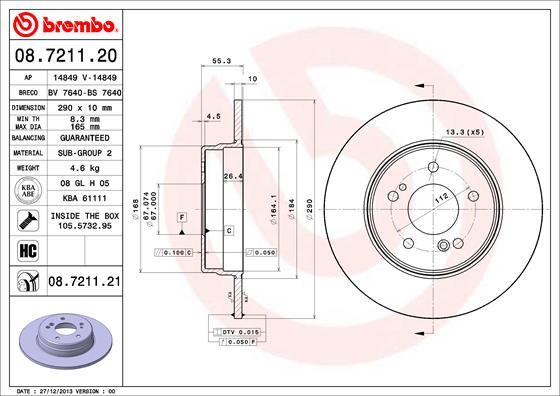 Breco BV 7640 - Тормозной диск autosila-amz.com
